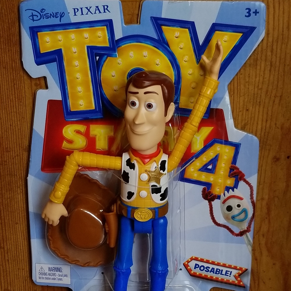Disney Pixar Toy Story 4 Posable Woody Figurine